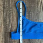 frankie's bikinis Frankie’s Bikinis Gavin Ribbed Scoop Bikini Top in Blue L Photo 5