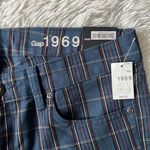 Gap  WOMEN’S 1969 ALWAYS SKINNY JEANS IN BLUE PLAID SIZE 28/6R Photo 3