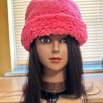 Handmade Hot Pink Sherpa Winter Knit Soft Fluffy Beanie Hat Photo 3