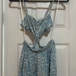 Blue Patterned cutout Women's Dress Photo 0