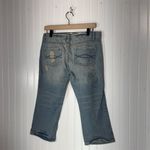 Vanilla Star Jeans Y2K Vanilla Star Floral Embroidered Low Rise Jeans NWT Distressed Size 9 Photo 2