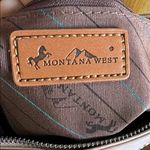 Montana West  | Dusty Rose Leather Crossbody Bucket Bag w/ Tooled Design Photo 9