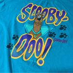 Vintage 90s Scooby Doo paw prints Tee shirt Adult 2XL Smart Alecs brand Blue Size 2X Photo 1