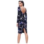 Dress the Population Emory Floral Sequin Lace Bodycon Long Sleeve Dress Small Photo 1