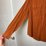 A New Day Women’s Terracotta Rust Button-Down Shirt Size XL Photo 3