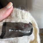 Reformation  Cream Cable Knit Sweater size small Photo 7
