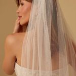 Vow’d Floor Length Tulle Veil White Size undefined Photo 0