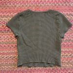 Madewell ARMY GREEN WAFFLE KNIT BABY TEE Photo 3