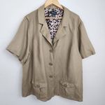 Maggie Barnes Vintage blazer Size 3X  Linen Blend Photo 0