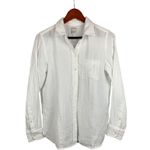 J.Crew Womens White Long Sleeve Cotton Shirt XS Photo 0