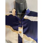 Miss Unni silky button up dress Blue Size M Photo 3