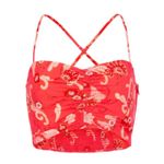 ALC Frank NEW A.L.C Arit Red Floral Tank Top Size 4 Photo 2