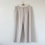 Abercrombie & Fitch Taupe Sloane Tailored Wide Leg Trouser High-Rise Pants 34/18 Photo 2