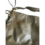 Coach Patent Leather Taupe Shoulder Buckle Bag Photo 3