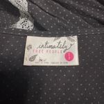 Free People  Black and Gray Zigzag Chemise Photo 5