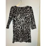 Hourglass Lilly  Striped 3/4 Sleeve Shirt Animal Print Dress Size XS EUC Photo 3