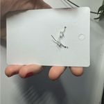 Handmade Cowgirl hat and playing card pink stainless steel hook earrings Photo 2