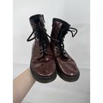 Dr. Martens 1460 Glitter Patent Leather Combat Boot Women 7 Brown Unisex Men 6 Photo 2