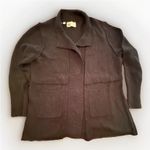 Habitat Cardigan Sweater Women’s XL Black Chunky Cotton Button casual cozy artsy Photo 0