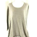 Style & Co Womens Sweater Sharkbite Hem Crochet 2X Photo 0