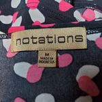 Notations  Black, Pink, & White Blouse (M) Photo 5