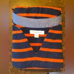 BeachLunchLounge 3/4 Sleeve V-Neck Casual Striped Midi Dress - size medium Photo 3