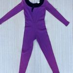Nobody by Elisabetta Rogiani 80s VTG vintage fitted boat neck jumpsuit size XS Purple Photo 0