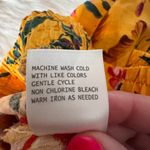 RACHEL Rachel Roy sunflower yellow Red size‎ large pockets linen crop pants Orange Photo 8