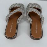 Madden Girl Piaa Braided Embellished Slide Flat Sandals size 6 Rhinestone NEW Photo 9