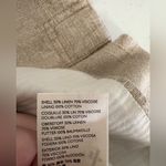 Free People Blazer We The Free Beckett Boyfriend Tan Large Linen Blend Flax EUC Photo 8