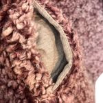 Weatherproof Women's L 1/4 Zip Teddy Fleece Pullover Maroon Mauve Cozy Winter Photo 3