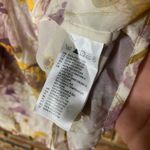 H&M  Floral Sleeveless Tie Neck Button Down Shirt Women's Size 2 Photo 4