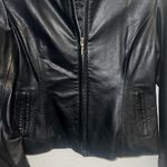 ✨Maxima Wilson’s Leather Sz Medium Jacket Thick High Quality Zip Up✨ Black Photo 4