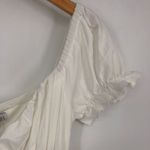 Hello Molly  Montage Moment Dress in White size 4/Small NWT Ruched Off Shoulder Photo 4