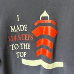 Lee Vintage Hilton Head Island Lighthouse Harbor Town Crewneck Navy Blue XL Photo 1