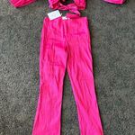 hosbjerg elora tie back buckle crop top Pink Size 6 Photo 4