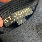 St. John Vintage Santana knit 4 piece brown suede jacket skirt outfit size small Photo 15