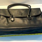 Trussardi Black Leather Tote Bag. Photo 10