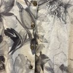 LORD & TAYLOR SHADES OF GRAY AND WHITE FLORAL SWEATER BUTTON DOWN LONG SLEEVE XL Photo 2
