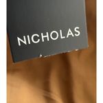 Nicholas Gayle‎ Faux Leather Wrap Front Midi Dress Cigar Tan Brown Size 6 NWT Photo 10