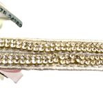 Dyeables Dahlia Silver Rhinestone PU Strappy Heels Size US 7 4.5-Inch Stiletto Photo 5