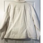 Christopher & Banks Curvy 3x White Denim Jean Jacket Rhinestone Embellishments Photo 7