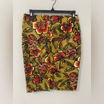 Loft  Floral Pencil‎ Skirt - Boho Hippie Vibe Size 0 Photo 1