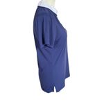 Smith & Quinn women's small blue and white short sleeve pullover polo top Photo 2