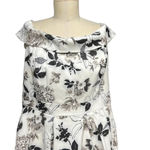 City Chic  Flourish Off‎ the Shoulder Dress Ivory Mod Floral Plus Size 14 Photo 3