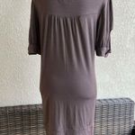 Bump Couture Maternity Top Dress Size Medium Brown Short Sleeve Tunic Womens Photo 2
