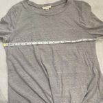 Ultra Flirt ‎ Womens Medium Gray Long Sleeve Knotted Top Round neckline pullover Photo 8