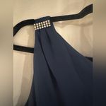 Adrianna Papell Adrianna Blue Formal One-Shoulder Dress Photo 1