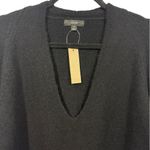 J.Crew NWT Stretch Wool Alpaca V-Neck Tunic Sweater Black M Photo 5