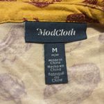 Modcloth  Medium Yellow Curry Owl Sleeveless Shirt Top Photo 2
